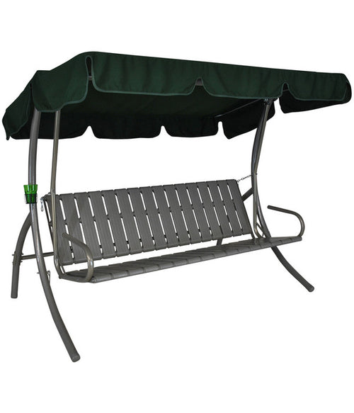  Angerer Hollywoodschaukel Trend, Design Korfu Grün, 3-Sitzer