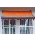  Angerer Klemmmarkise, Design 200 Orange-braun, Unterschiedliche Breiten