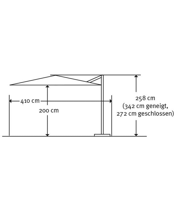 Schneider Premium Ampelschirm Bermuda, Rund, Ca. Ø350 Cm