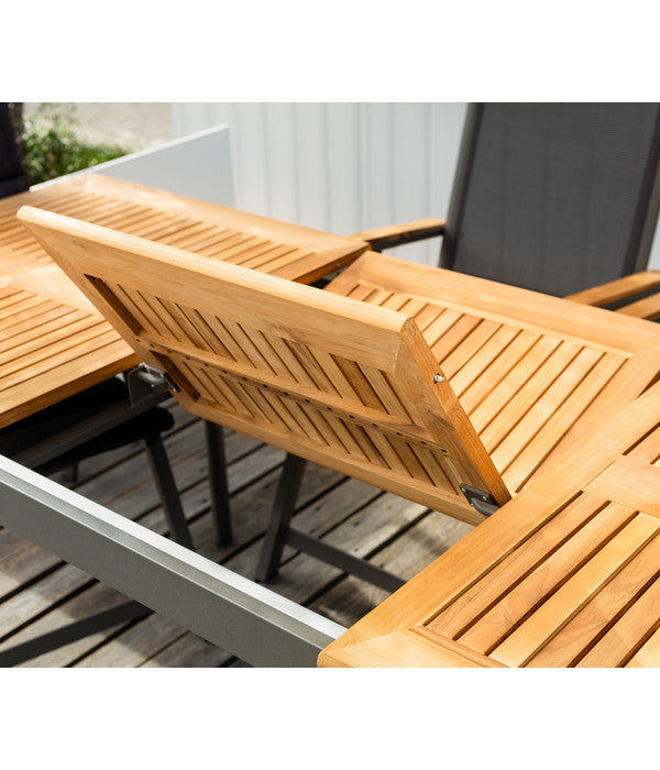  Dehner Teak-Ausziehtisch Colmar, Ca. B152-210/H76/T89 Cm