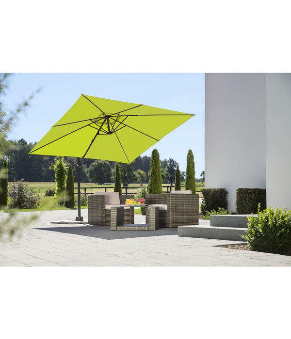  Schneider Classics Ampelschirm Rhodos Junior, Quadratisch, Ca. B270/T270 Cm