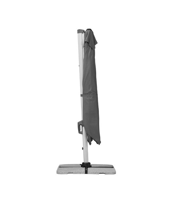  Schneider Premium Ampelschirm Monaco, Granitgrau, Quadratisch, Ca. B300/T300 Cm