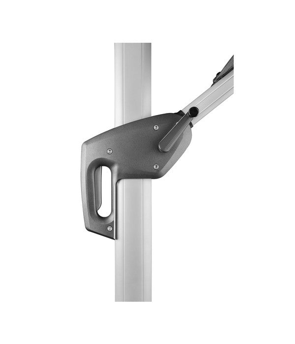  Schneider Premium Ampelschirm Monaco, Granitgrau, Quadratisch, Ca. B300/T300 Cm