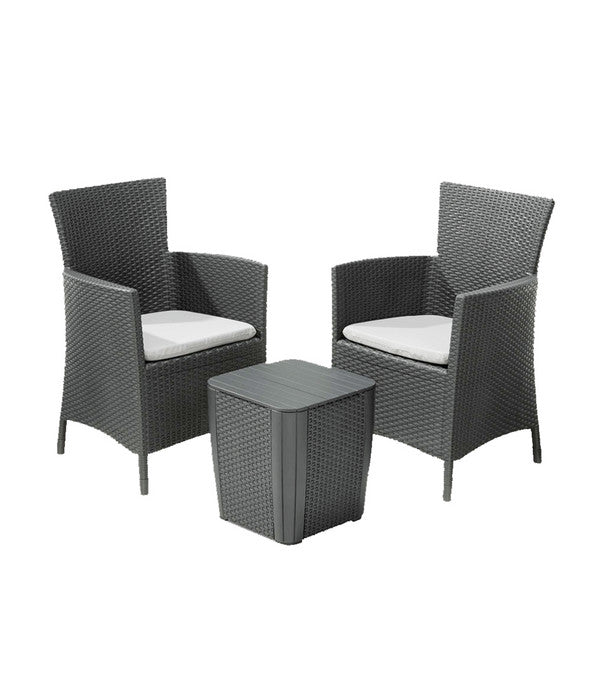  Best Balkon-Set Napoli, Graphit, 3-teilig