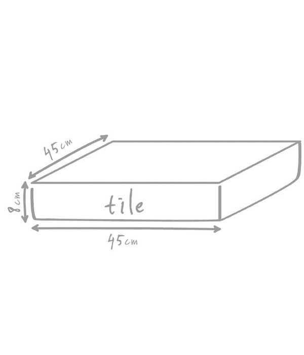  Outbag Outdoor-Sitzkissen Tile Plus, Ca. B45/H8/T45 Cm