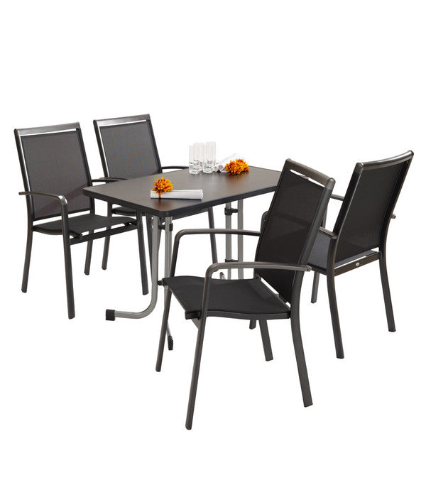  Sieger Boulevard-Klapptisch Mecalit®-PRO, Ca. B115/H72/T70 Cm