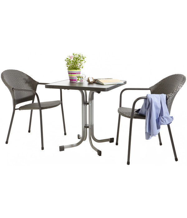  Sieger Boulevard-Klapptisch Mecalit®-PRO, Ca. B70/H72/T70 Cm