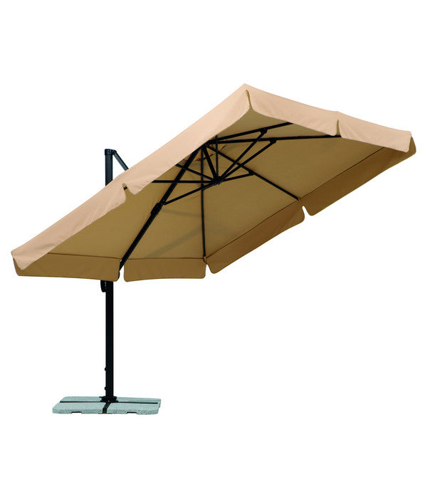  Schneider Classics Sonnenschirm Rhodos, Holzoptik, Quadratisch Ca. B300/T300 Cm