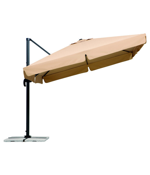  Schneider Classics Sonnenschirm Rhodos, Holzoptik, Quadratisch Ca. B300/T300 Cm