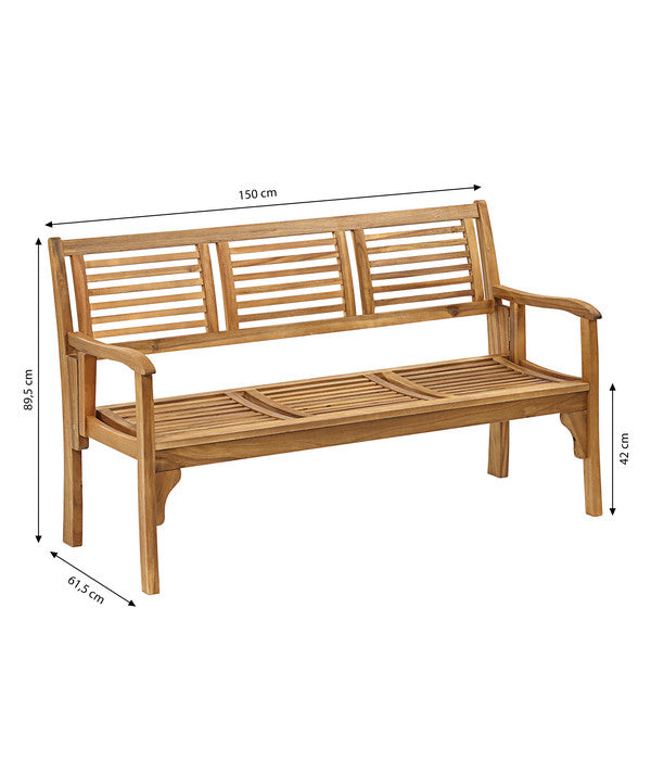  Dehner Klappbank Douglas, 3-Sitzer