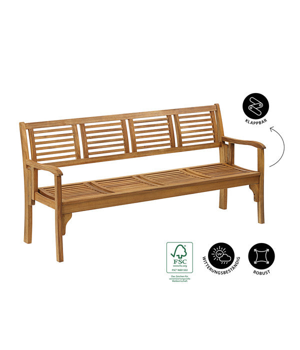  Dehner Klappbank Douglas, 4-Sitzer