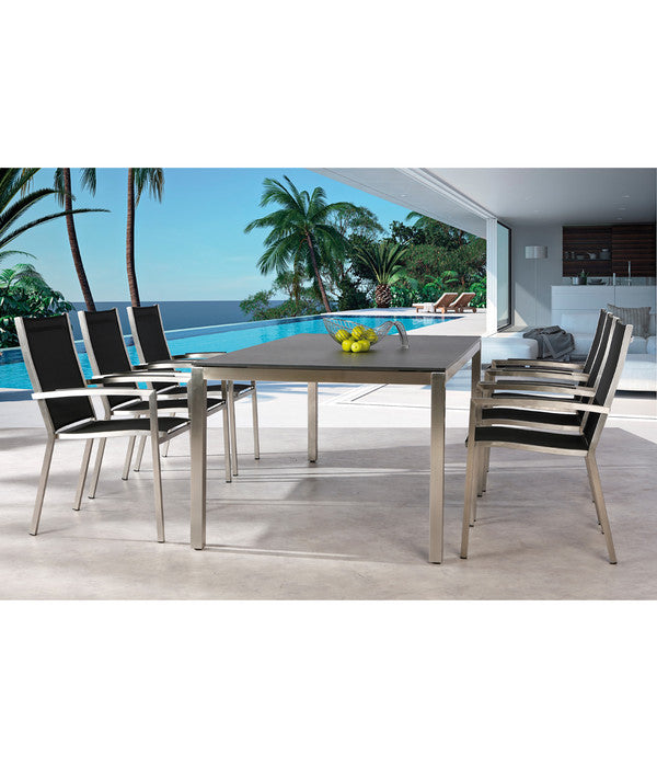  Best Tisch Marbella, Edelstahl, Schwarz, Ca. B210/H76/T100 Cm