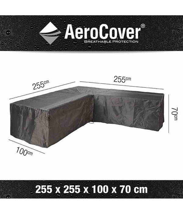  AeroCover Loungesethülle L-Form, 255x255x100xH 70 Cm