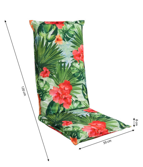  Dehner Hochlehnerpolster Varadero, Ca. B120/H8/T50 Cm
