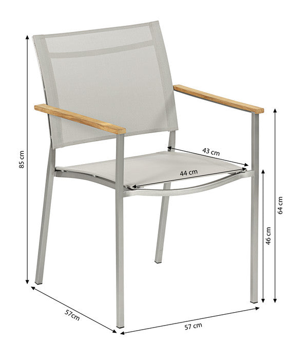  Dehner Premium Stapelstuhl Toulouse