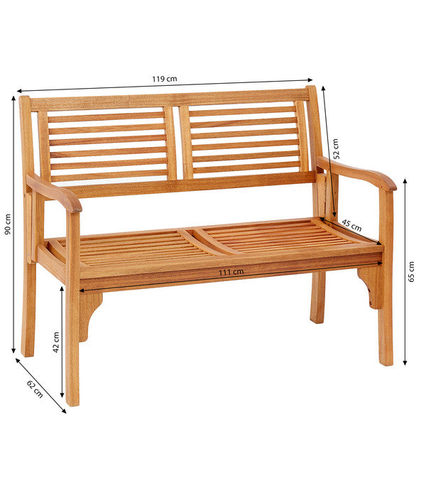 Dehner Klappbank Douglas, 2-Sitzer