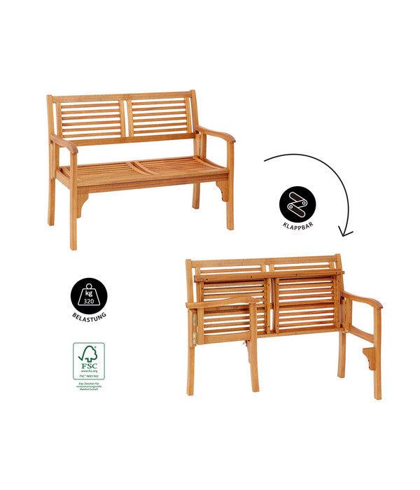  Dehner Klappbank Douglas, 2-Sitzer