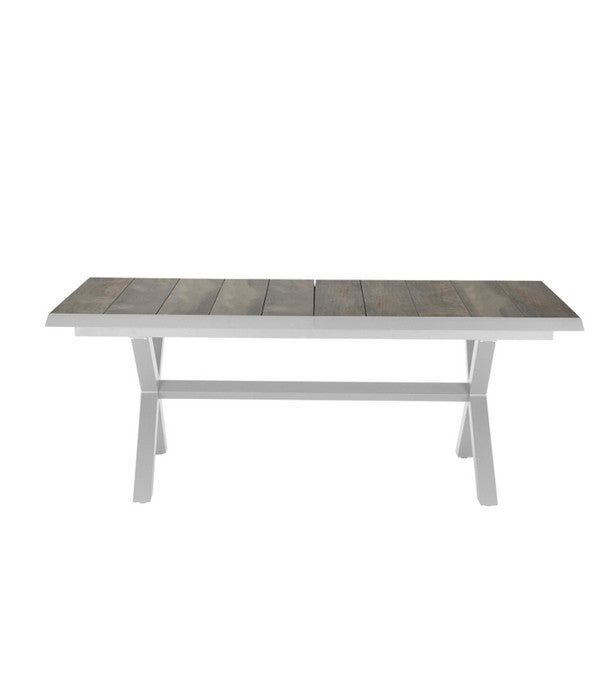  Siena Garden Ausziehtisch Sincro, Hellgrau, Ca. B200-260/H77/T100 Cm