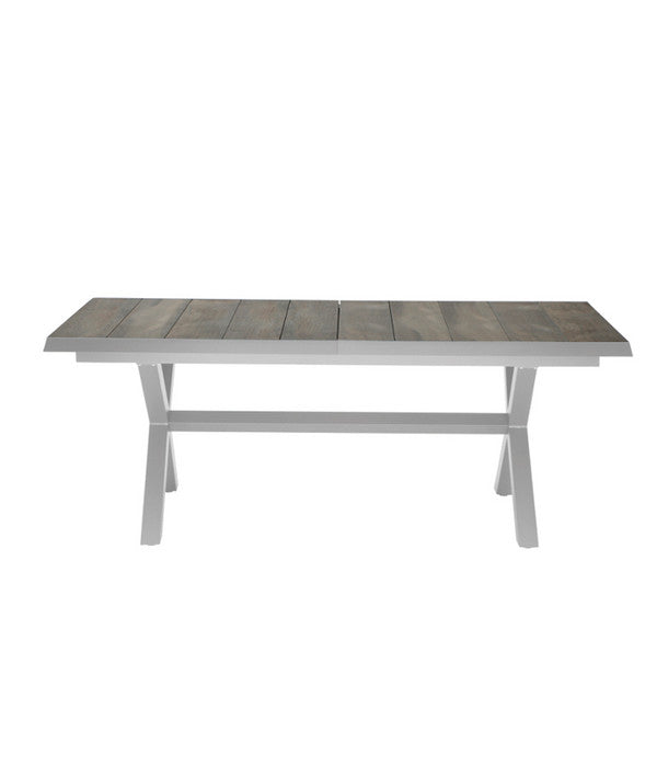  Siena Garden Ausziehtisch Sincro, Hellgrau, Ca. B200-260/H77/T100 Cm