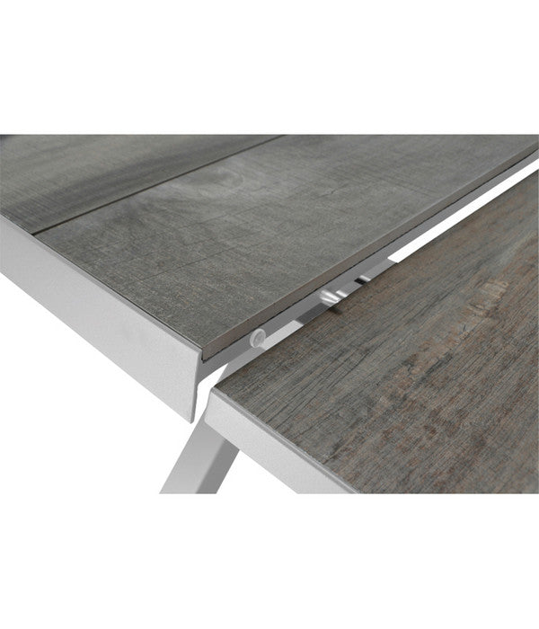  Siena Garden Ausziehtisch Sincro, Hellgrau, Ca. B200-260/H77/T100 Cm