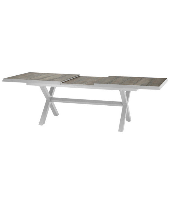  Siena Garden Ausziehtisch Sincro, Hellgrau, Ca. B200-260/H77/T100 Cm