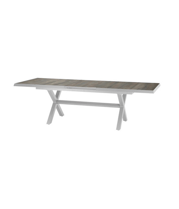  Siena Garden Ausziehtisch Sincro, Hellgrau, Ca. B200-260/H77/T100 Cm