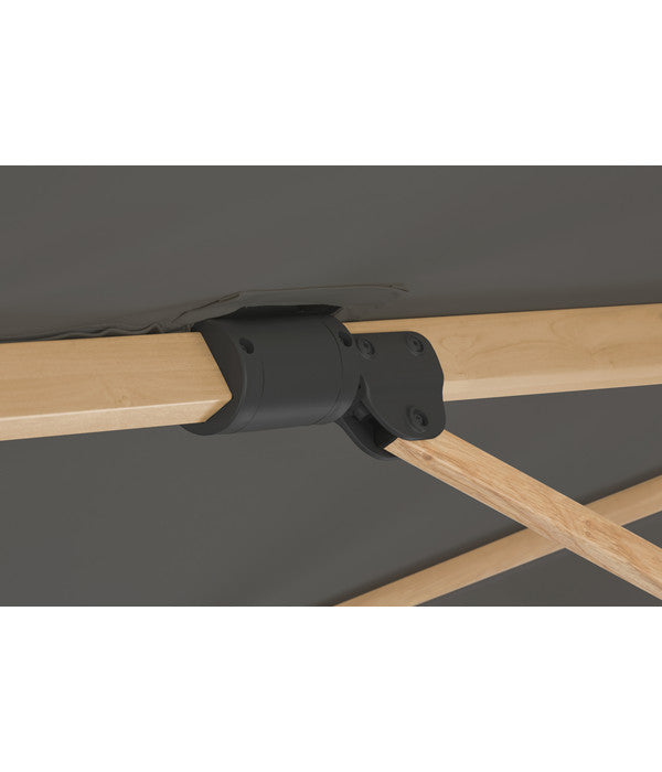  Schneider Ampelschirm Rhodos Twist Woody, Anthrazit, Rechteckig, Ca. B300/T360 Cm