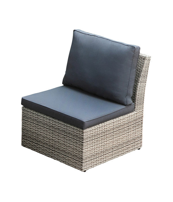  Dehner Geflecht-Lounge Rom, 4-teilig