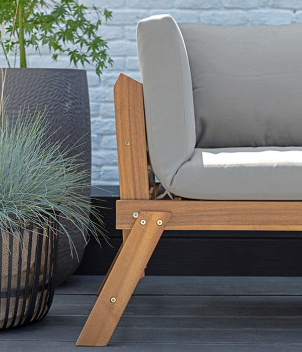  Dehner Holz-Sofa Macao