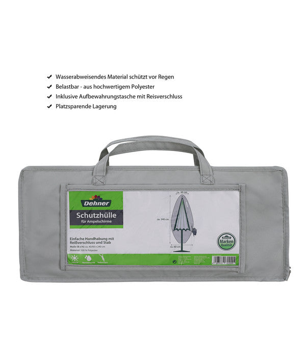  Dehner Abdeckhaube Für Ampelschirme, Grau, Ca. B60/H240 Cm