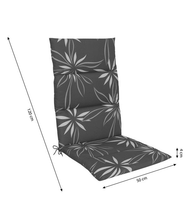  KETTtex Hochlehnerpolster Turin, Ca. B120/H4/T50 Cm