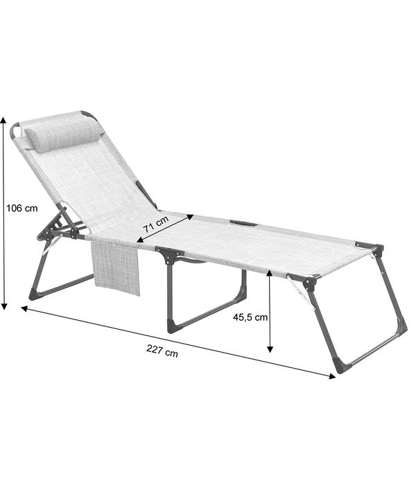  Dehner Gartenliege Mallorca, Ca. B71/H106/T227 Cm