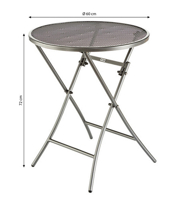  MWH Klapptisch Cafe Latte, Ca. Ø60/H72 Cm