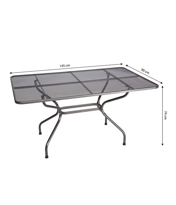  Royal Garden Streckmetall-Gartentisch, Ca. B145/H74/T90 Cm