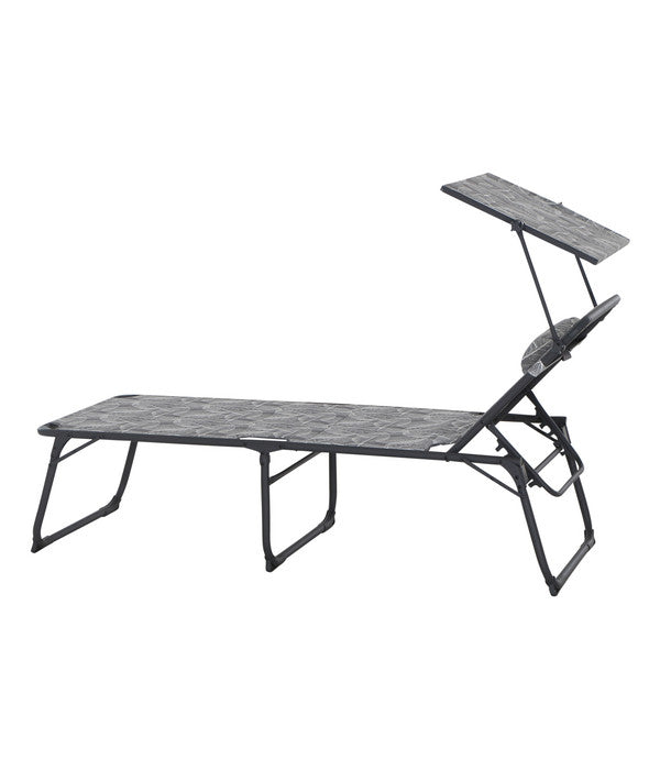  Siena Garden Campingliege Natura, Grau, Ca. B69/H43/T200 Cm