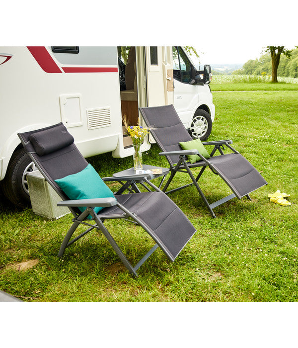  Siena Garden Camping Relaxstuhl Premium, Anthrazit