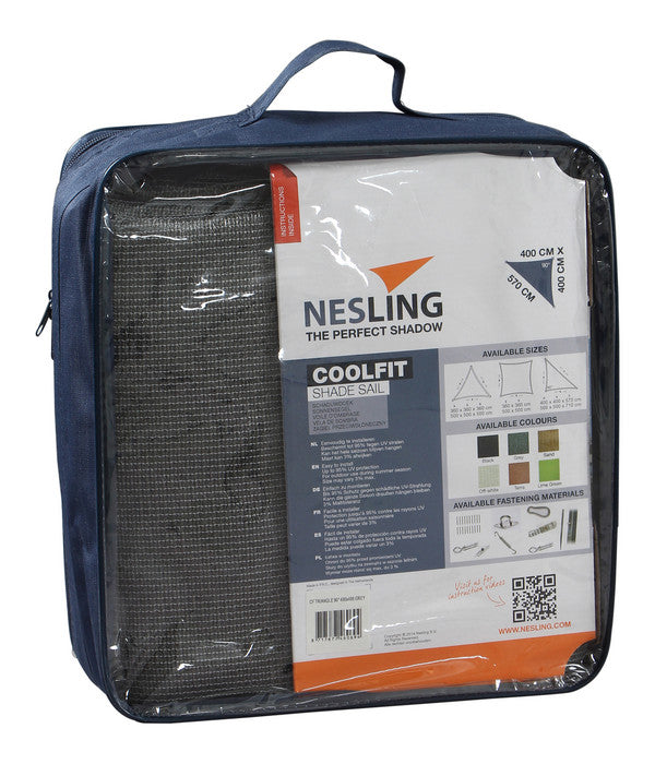  Nesling Sonnensegel Coolfit, Dreieckig, Ca. B400/T570 Cm