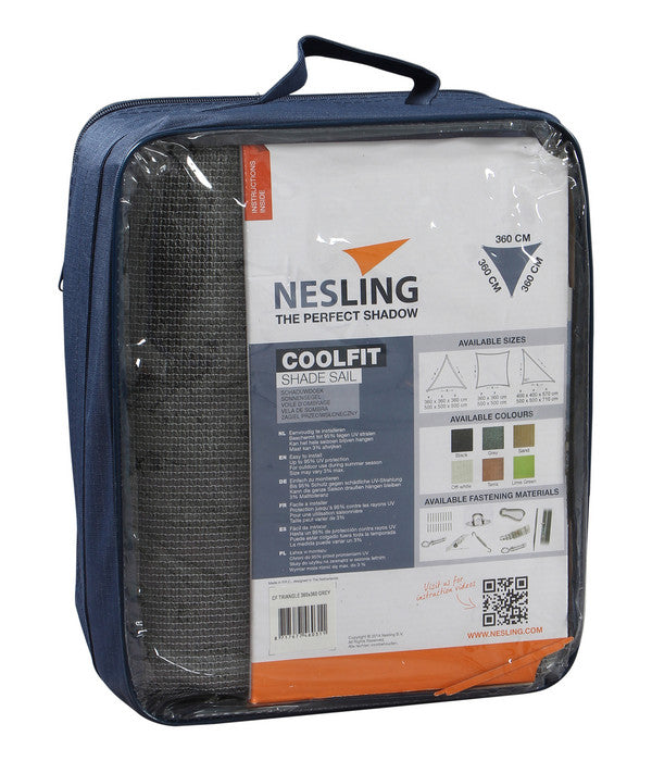  Nesling Sonnensegel Coolfit, Dreieckig, Ca. B360/T360 Cm