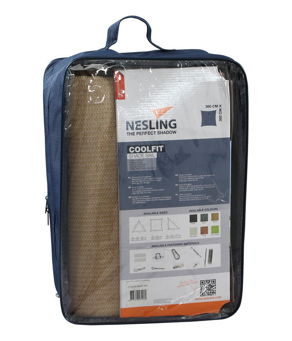  Nesling Sonnensegel Coolfit, Quadratisch, Ca. B360/T360 Cm