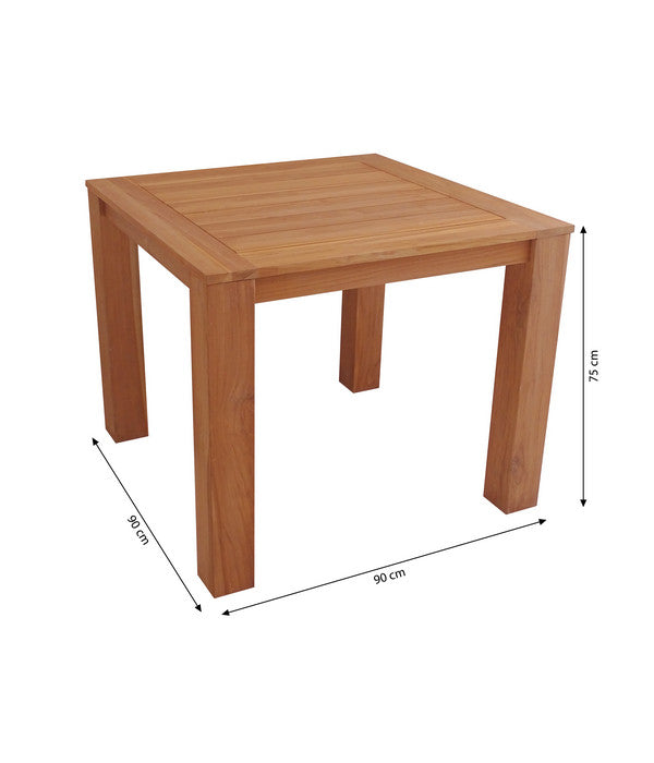  Dehner Teaktisch Havanna, Ca. B90/H75/T90 Cm