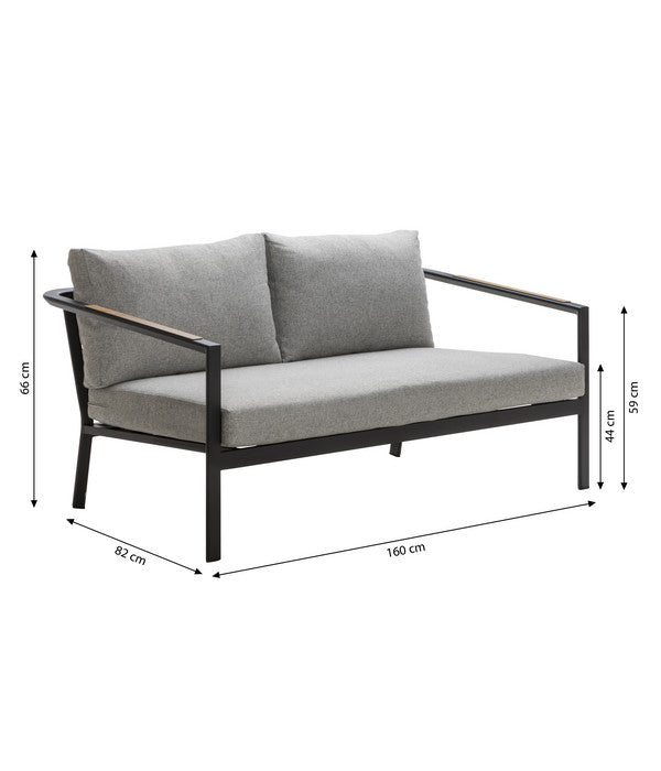  Dehner Alu-Lounge New York, 4-teilig