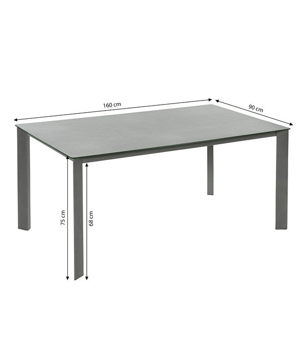  Dehner Gartentisch Nancy, Ca. B160/H75/T90 Cm