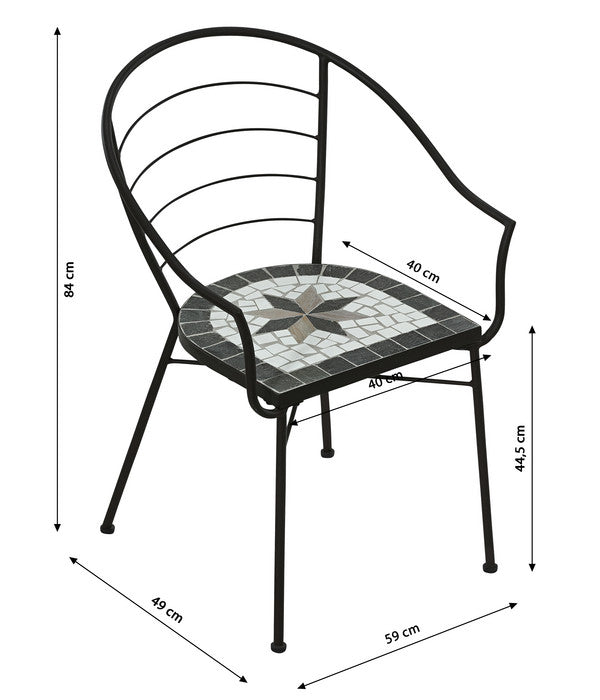  Dehner Mosaiksessel Diana