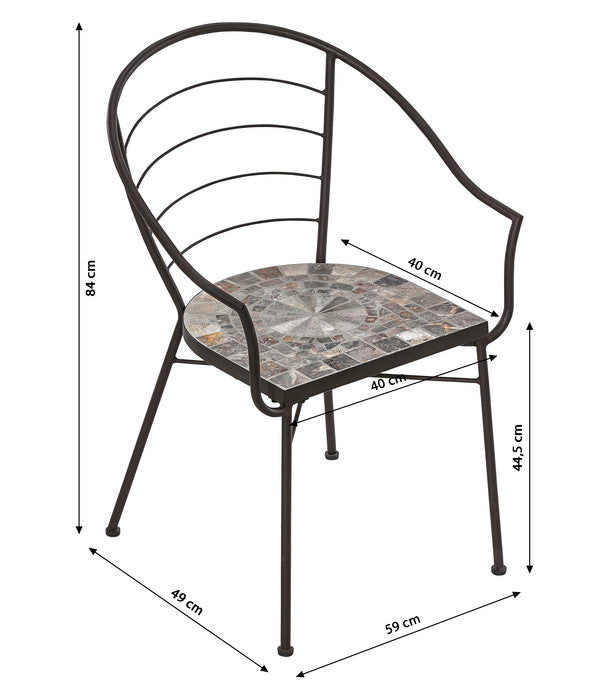  Dehner Mosaiksessel Grazia