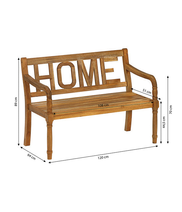  Dehner Gartenbank Home, 2-Sitzer