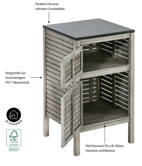  Dehner Schrank Southampton, Ca B50/H90/T50 Cm