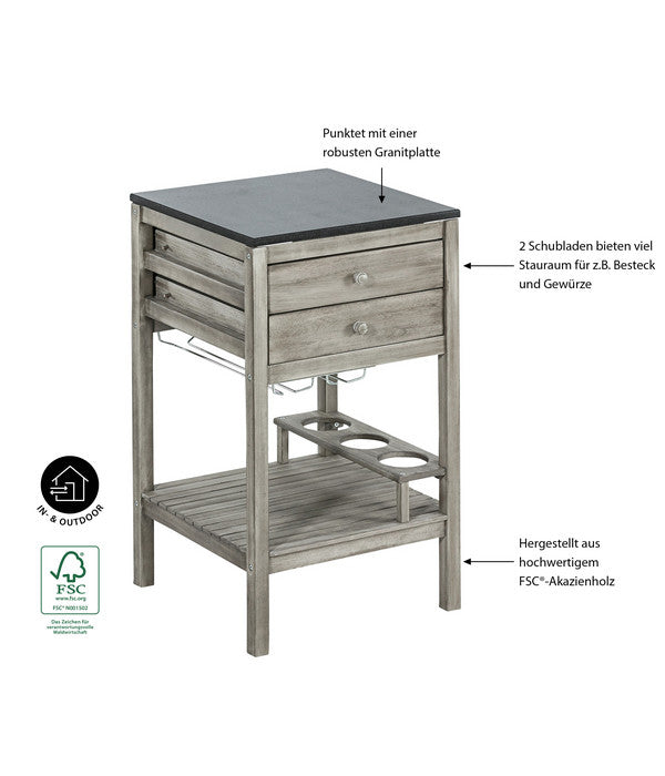  Dehner Schubladenschrank Southampton, Ca. B50/H90/T50 Cm