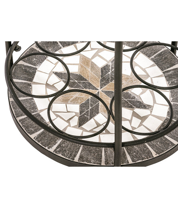  Dehner Mosaikbeistelltisch Diana, Ca. Ø41/H74 Cm