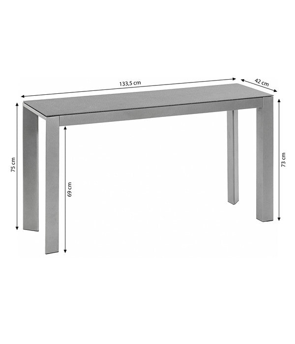  Dehner Balkontisch Chicago, Ca. B133,5/H75/T42 Cm