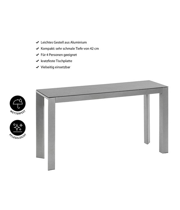  Dehner Balkontisch Chicago, Ca. B133,5/H75/T42 Cm